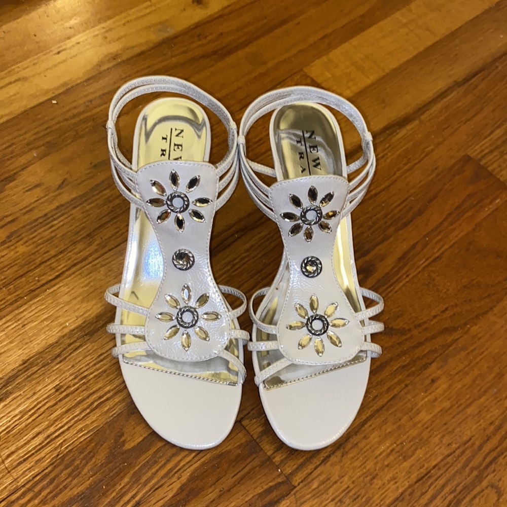 White Wedge Sandals